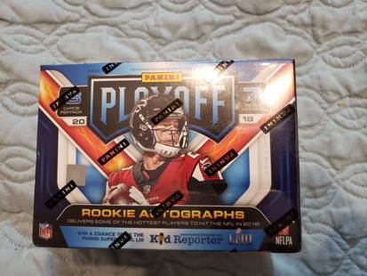 2018 Panini Playoff Football Sealed Blaster: 2018 Panini Prestige Football Sealed BlasterBumper rookie crop. Baker Mayfield, Josh Allen, Josh Rosen, Lamar Jackson, Sam Darnold Shaquan Barkley and more.