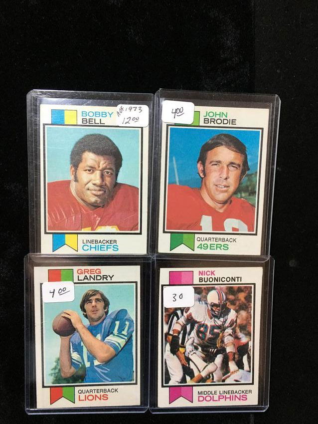 1973 TOPPS NFL FOOTBALL LEGENDS AND STARS LOT (1 of 1)