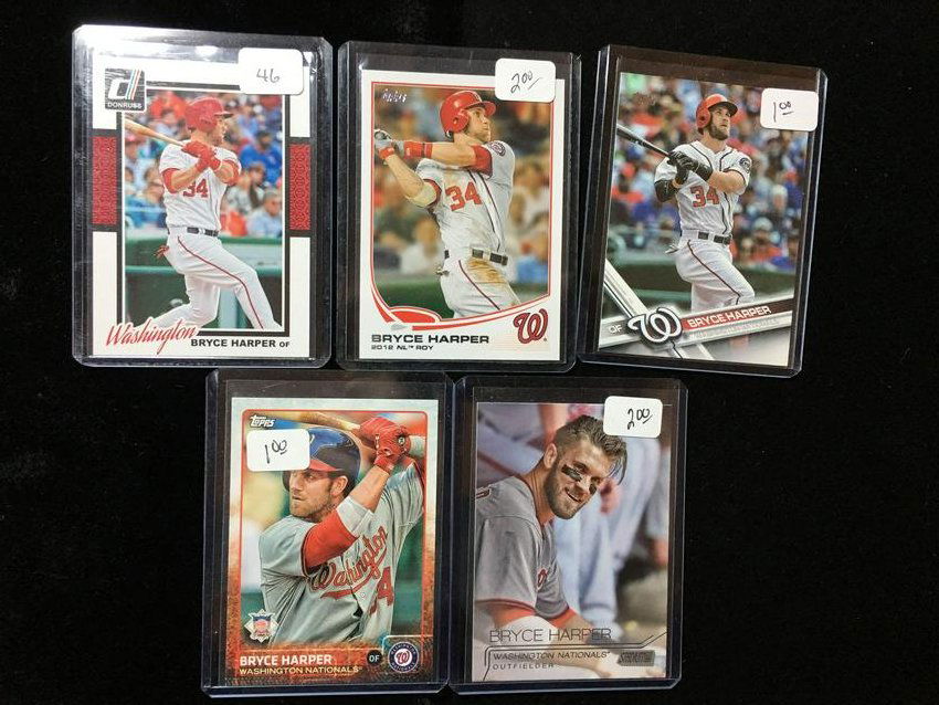 BASEBALL CARD COLLECTION BRYCE HARPER LOT (1 of 1)