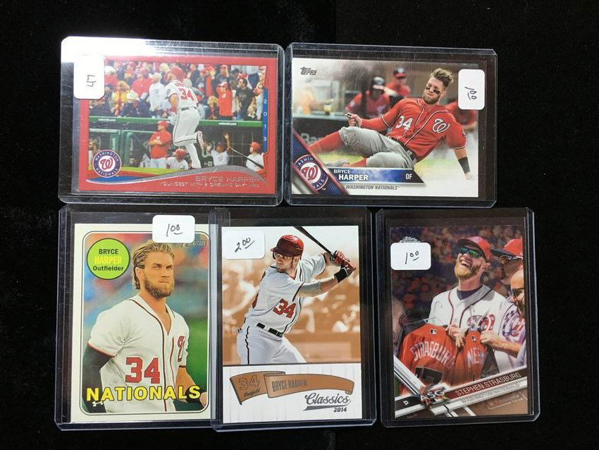 BASEBALL CARD COLLECTION BRYCE HARPER LOT (1 of 1)
