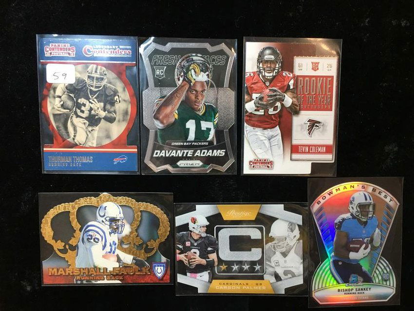 NFL FOOTBALL CARDS DIE CUT CARD LOT (1 of 1)