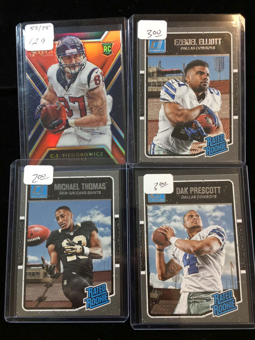 NFL FOOTBALL CARD COLLECTION STAR ROOKIE CARDS (1 of 1)