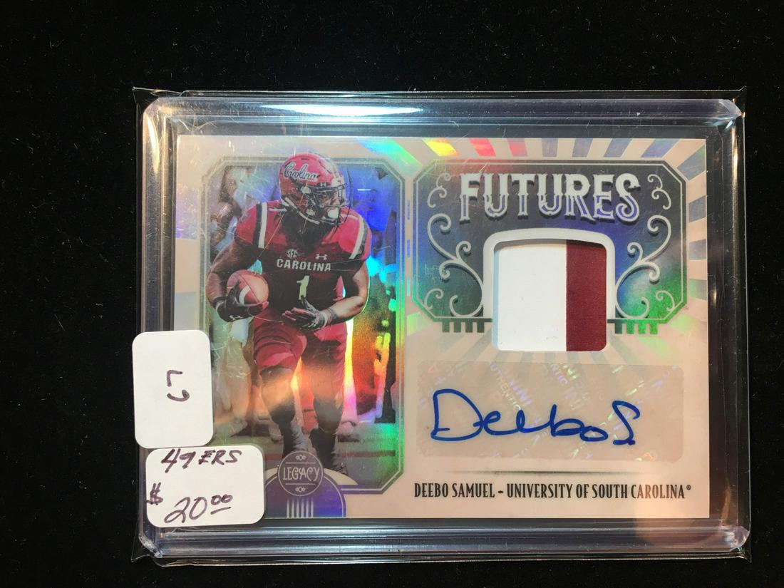 2019 PANINI LEGACY FUTURES ROOKIE PATCH AUTO DEEBO (1 of 1)
