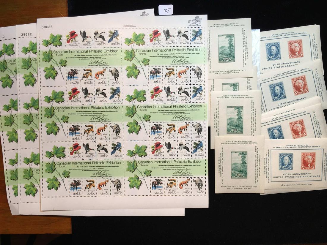 UNITED STATES U.S. MINT POSTAGE STAMPS SOUVENIR STAMPS (1 of 1)