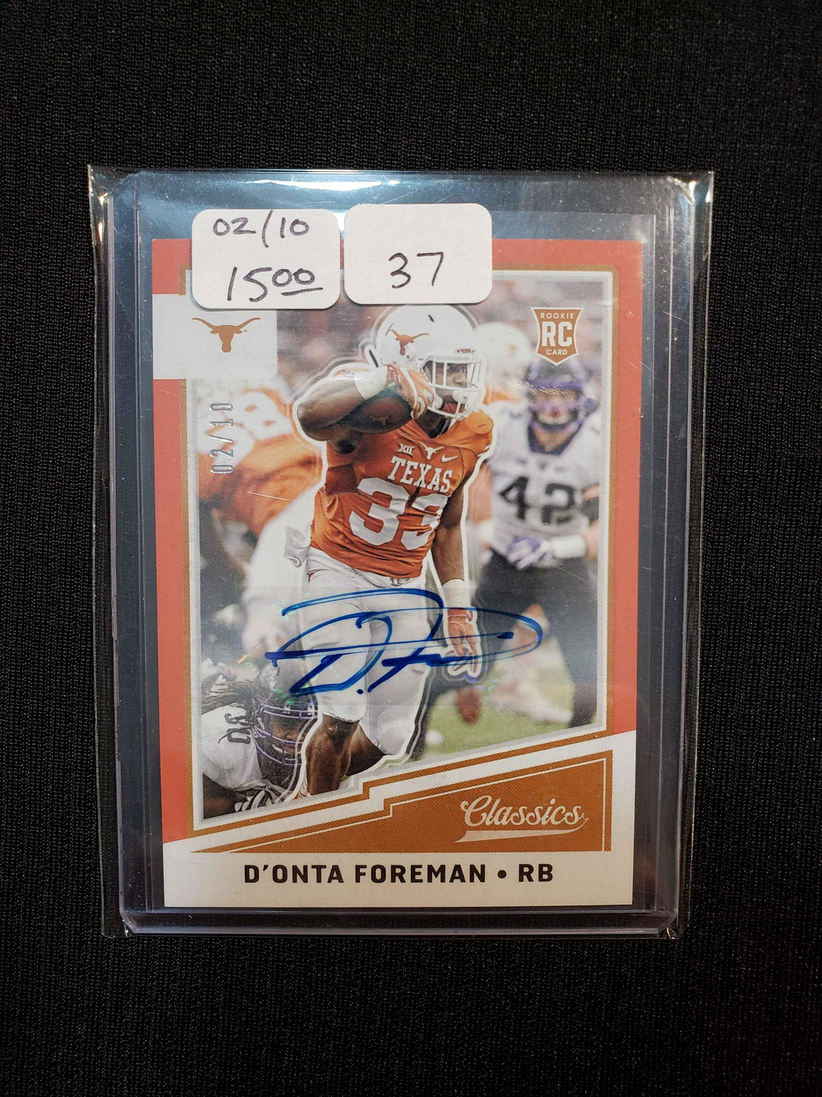 D'ONTA FOREMAN SSP SIGNATURE CARD NUMBERED 02/10 (1 of 1)