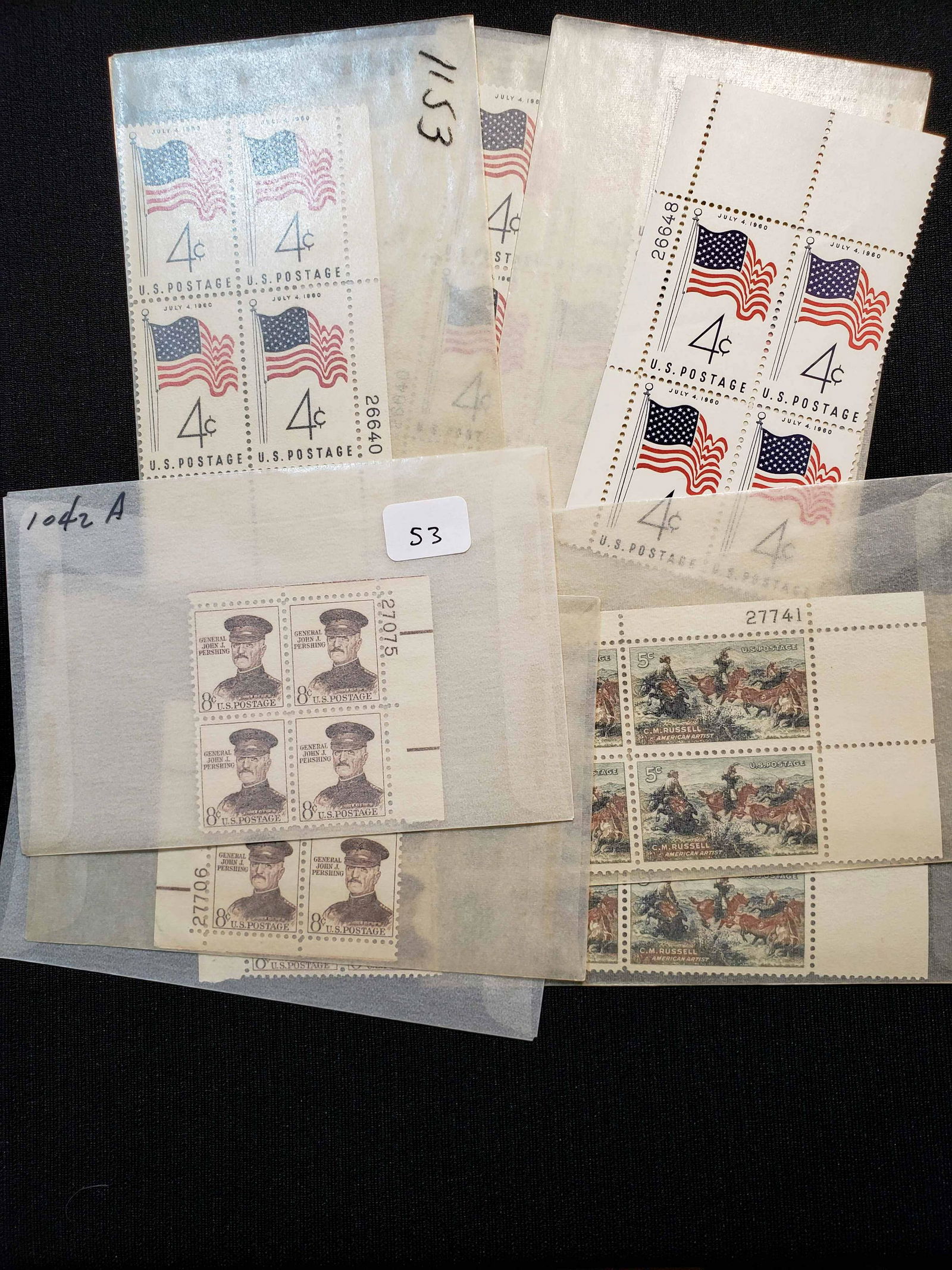 UNITED STATES POSTAGE STAMP COLLECTION (10) MINT PLATE (1 of 1)