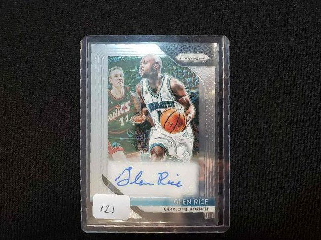 GLEN RICE MICHIGAN WOLVERINES GREAT SIGNATURE CARD (1 of 1)