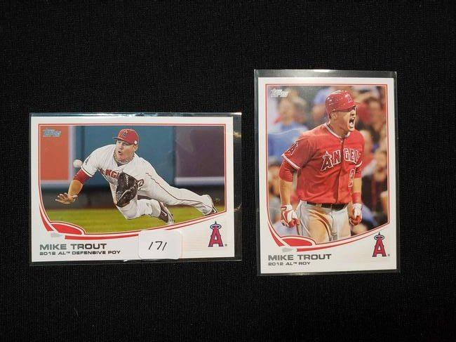 MIKE TROUT ANGELS 2ND YEAR ROY INSERT CARDS (1 of 1)