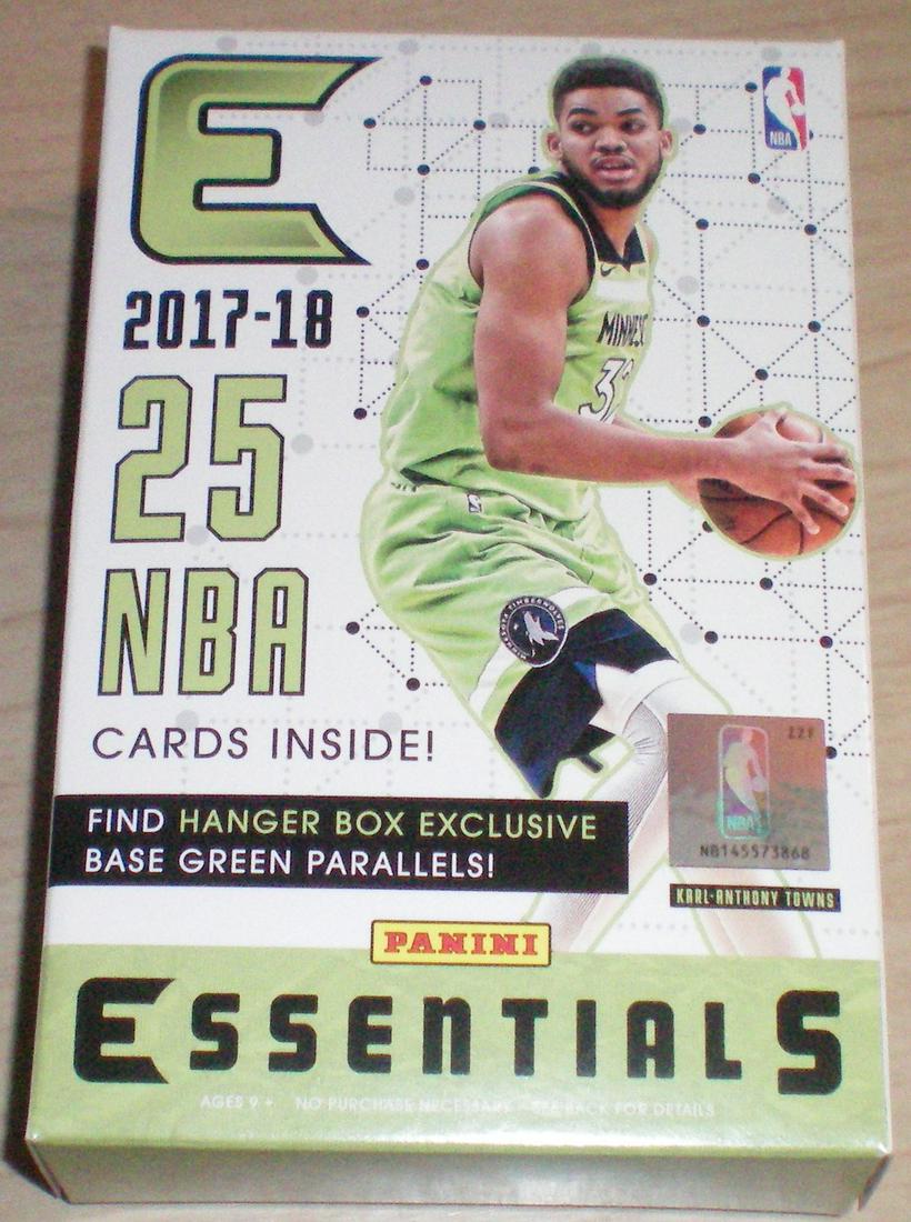 PANINI 2017-18 ESSENTIAL BASKETBALL RETAIL HANGER BOX: Find Hanger Box Exclusive Base Green Parallels TATUM, MITCHELL KUZMA SIMMONS ROOKIES