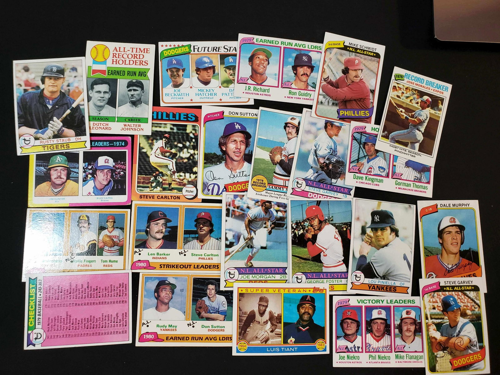 1970'S -'80'S VINTAGE BASEBALL CARDS STARS AND HOFER: MCCOVEY (rip) MORGAN, WINFIELD,