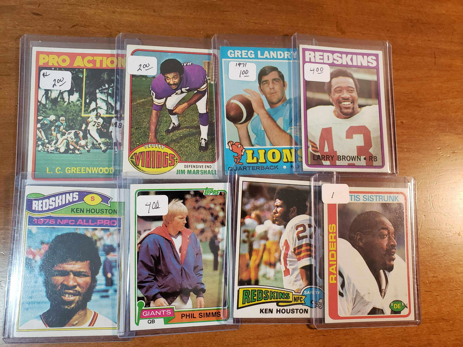 VINTAGE NFL FOOTBALL CARD HALL OF FAMER AND STAR CARD (1 of 1)