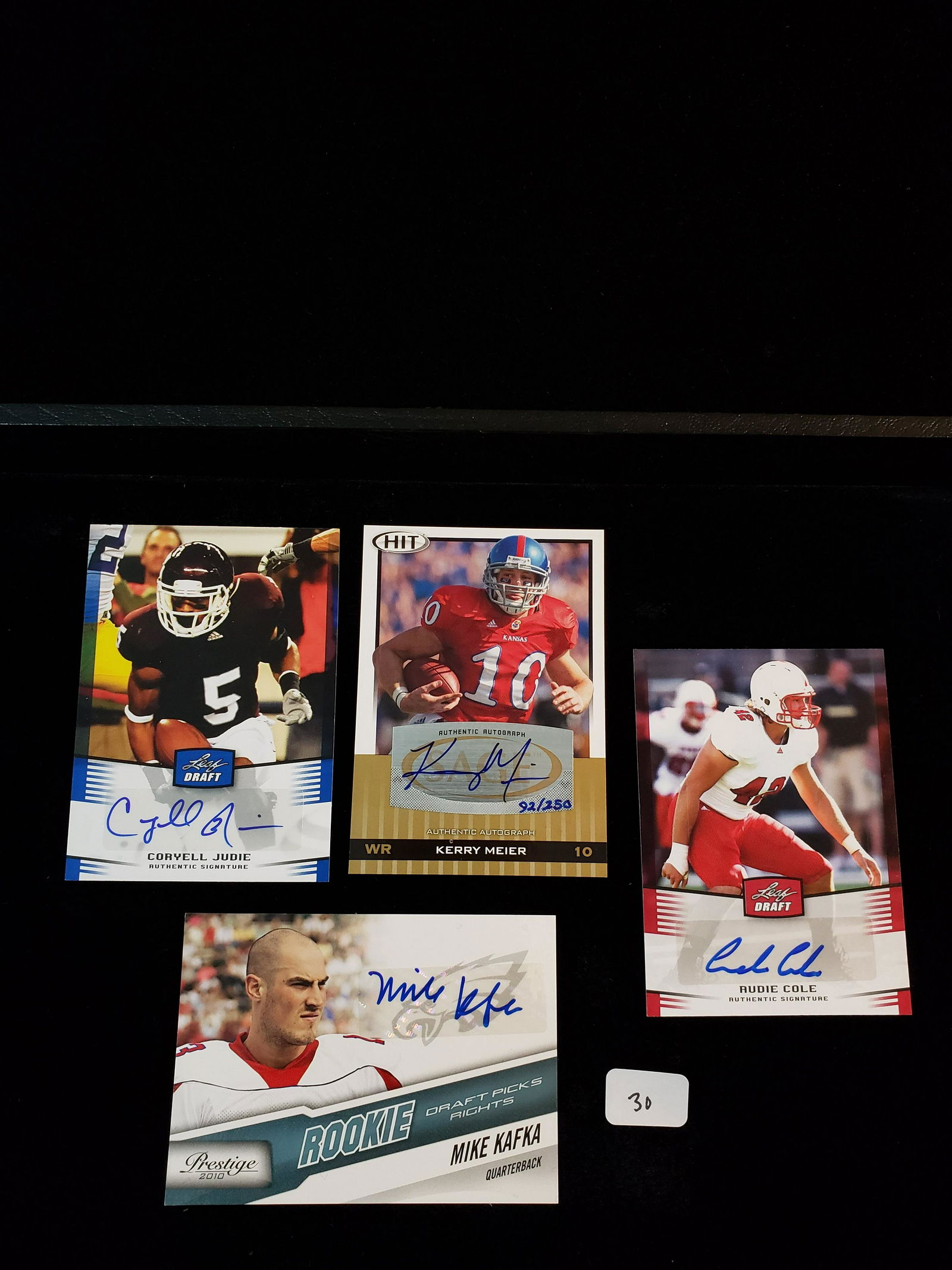 NFL FOOTBALL ROOKIE SIGNATURE CARDS (1 of 1)