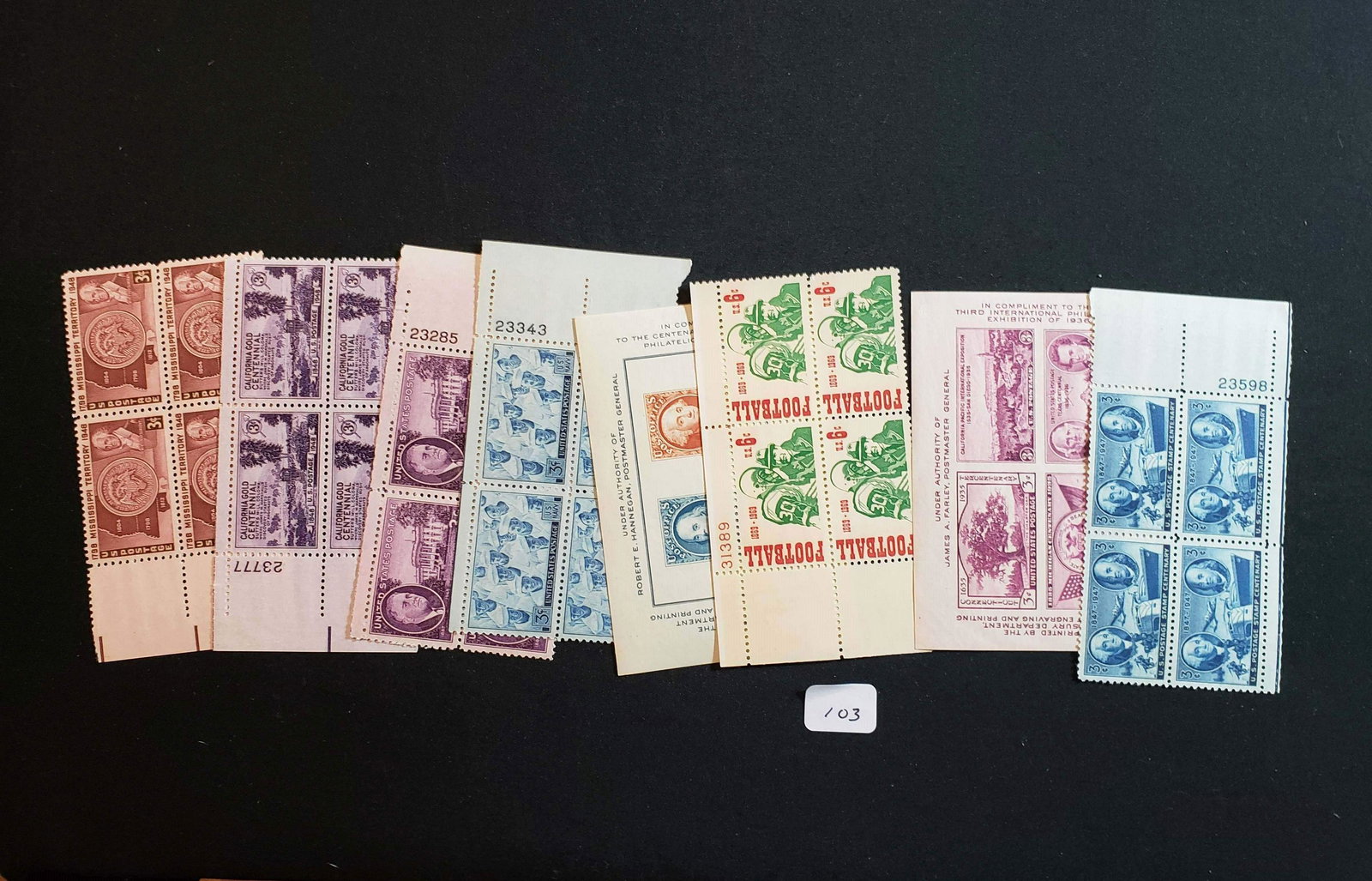 U.S. MINT POSTAGE STAMP COLLECTION OF 10 DIFFERENT MINT (1 of 1)