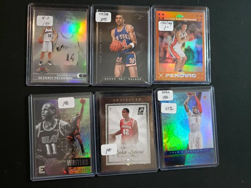 NBA BASKETBALL SERIAL NUMBERED  STARS CARD LOT (1 of 1)