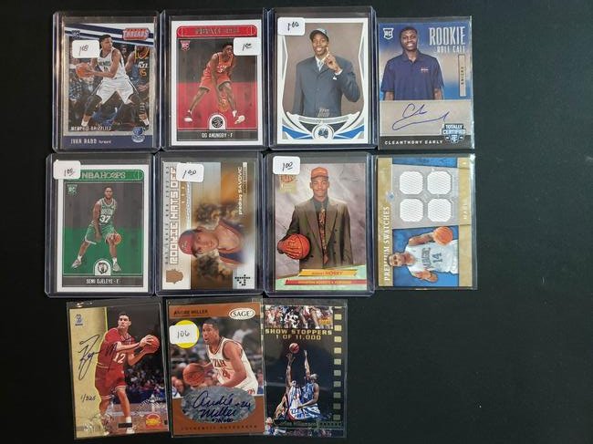 ASSORTED BASKETBALL CARDS LOT AUTOS INSERTS JERSEYS (1 of 1)