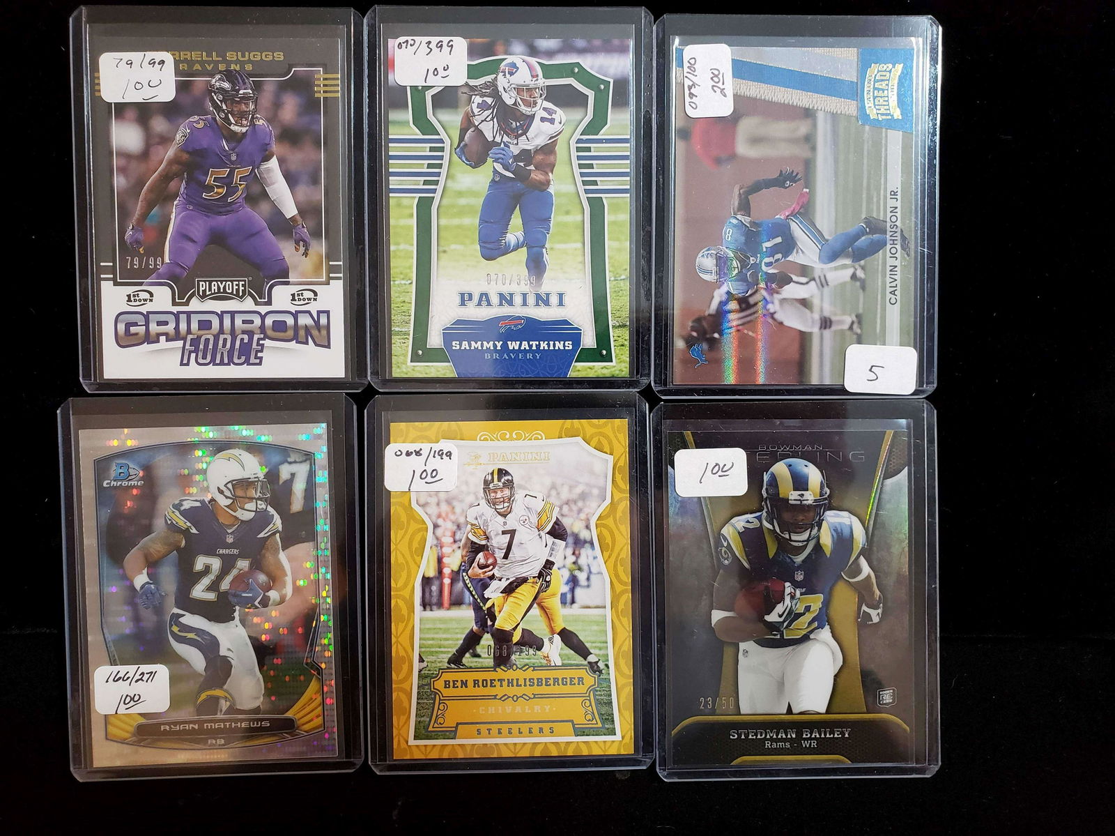 NFL FOOTBALL SERIAL NUMBERED SHORT PRINT CARD (1 of 1)