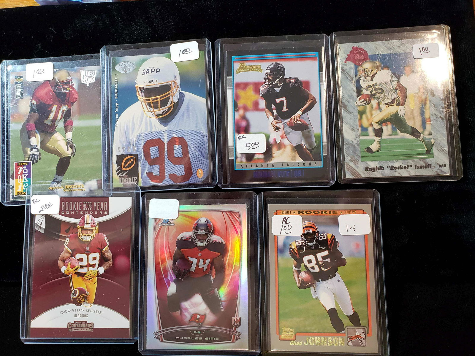 NFL FOOTBALL ROOKIE CARD LOT (1 of 1)