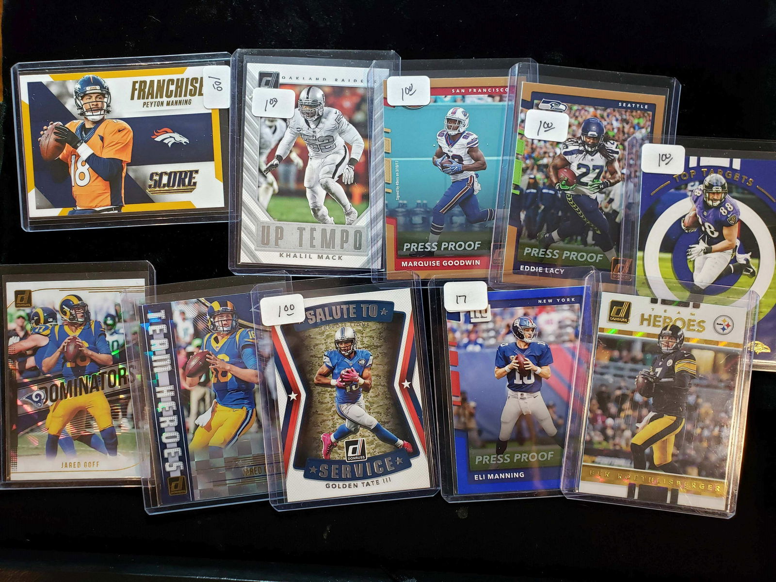 NFL FOOTBALL INSERT CARD LOT (1 of 1)