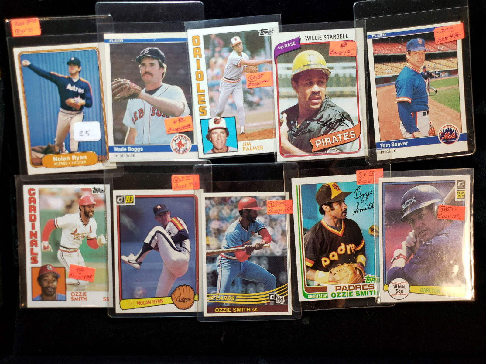 VINTAGE BASEBALL CARDS STARS AND HOFER LOT (1 of 1)