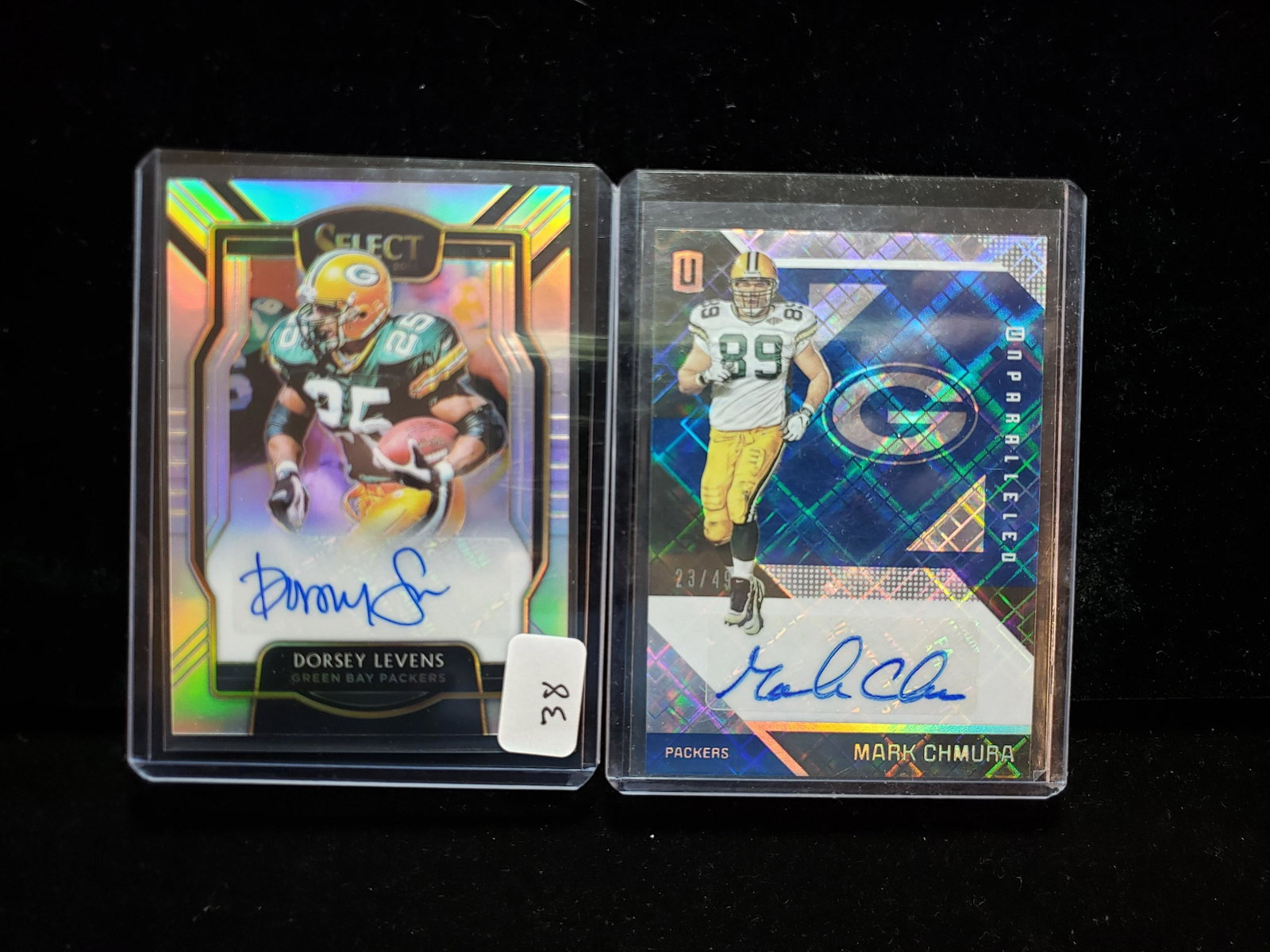 VINTAGE BASEBALL CARDS STARS AND LEGENDS AUTOGRAPHED: PACKERS LEGEND DORSEY LEVENS SELECT SILVER PRIZM
