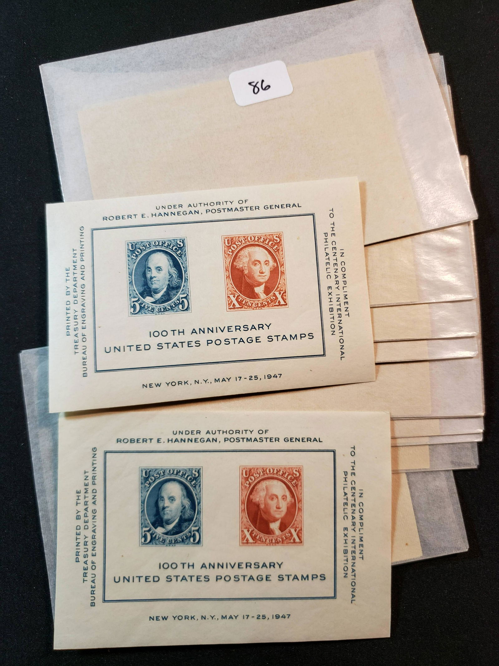 LOT OF 20 SOUVENIER SHEETS MINT OG/NH NY, NEW YORK 1947 (1 of 1)