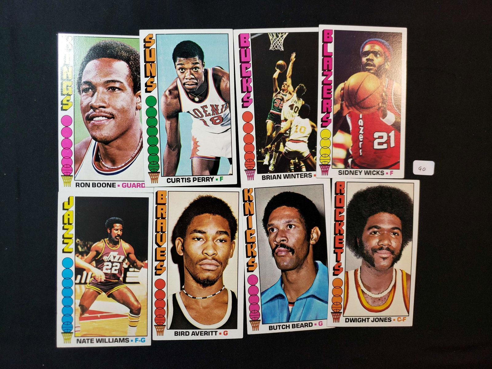 1976-'77 TOPPS JUMBO BASKETBALL CARDS NEAR MINT: TOPPS LARGE 3" X 5" VINTAGE BASKETBALL FEATURING BIRD AVERITT BUFFALO BRAVES, BUTCH BEARD KNICKS