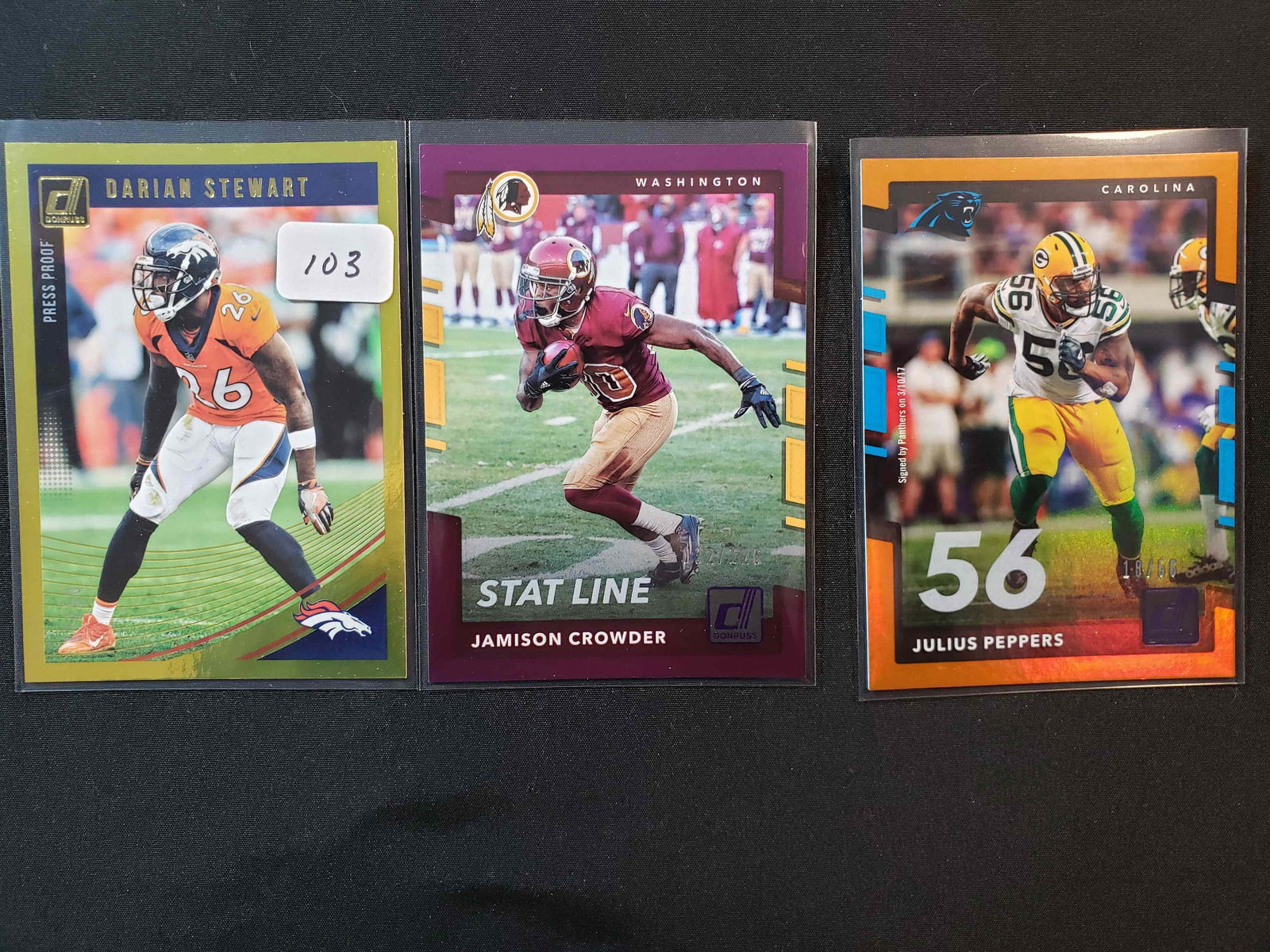 DONRUSS FOOTBAL FOIL CARD LOT (1 of 1)