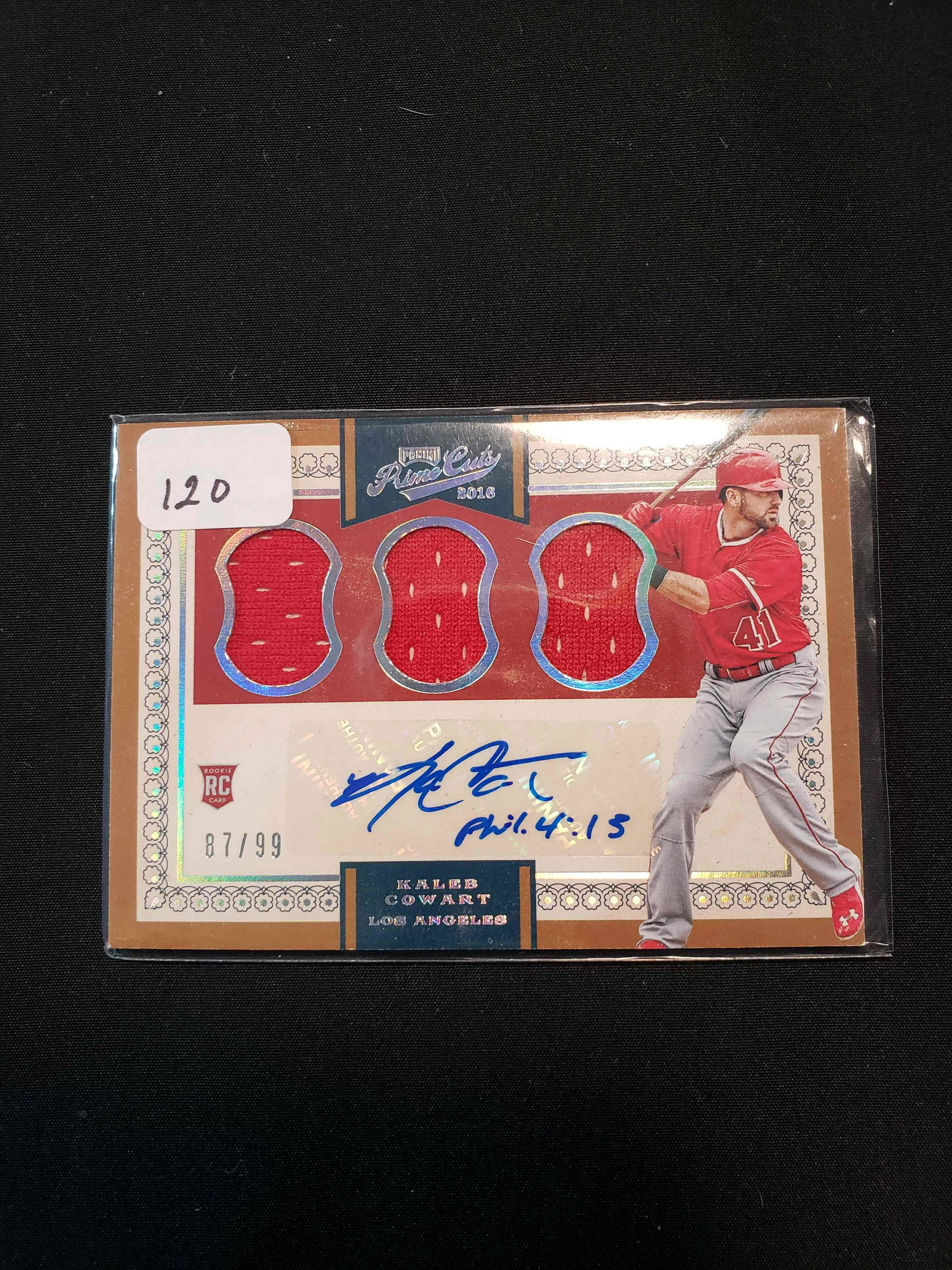 KALEB COWART ROOKIE PATCH AUTO (1 of 1)
