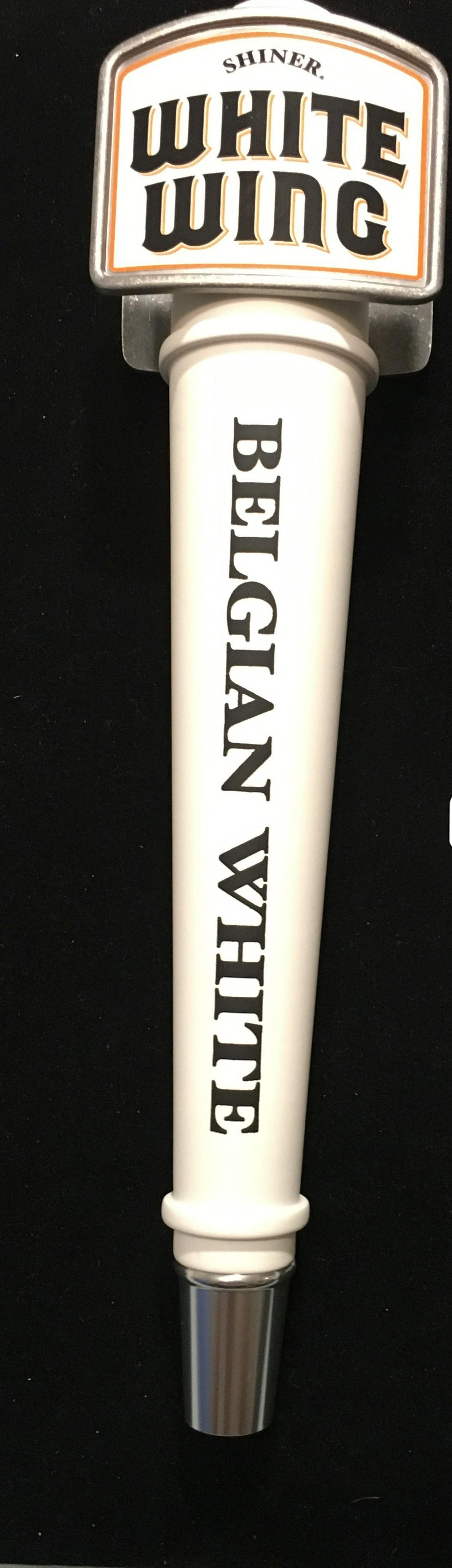 SHINER WHITE WING BELGIUM WHITE TAP HANDLE (1 of 1)