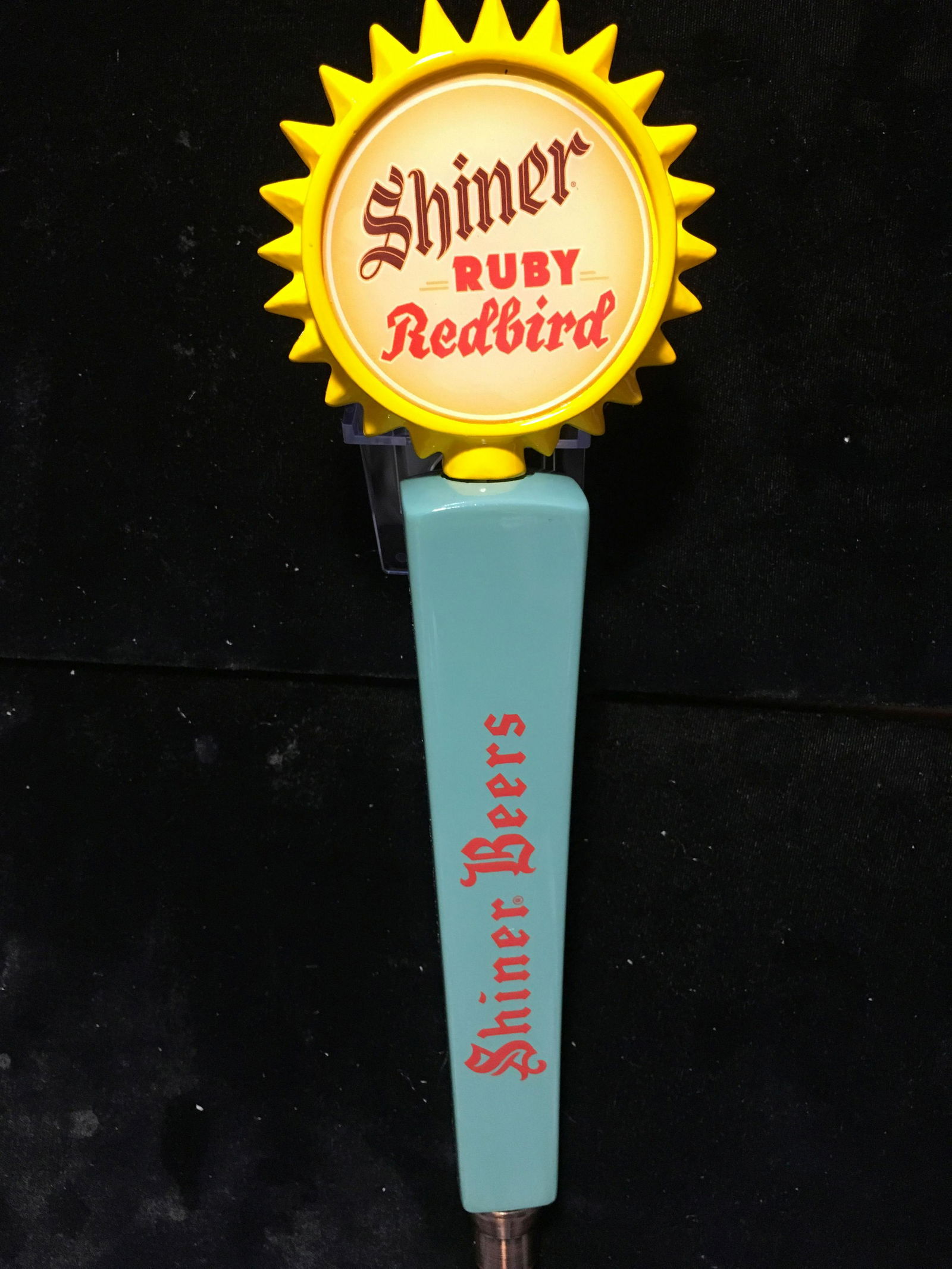 SHINER BEERS RUBY REDBIRD TAP HANDLE (1 of 2)