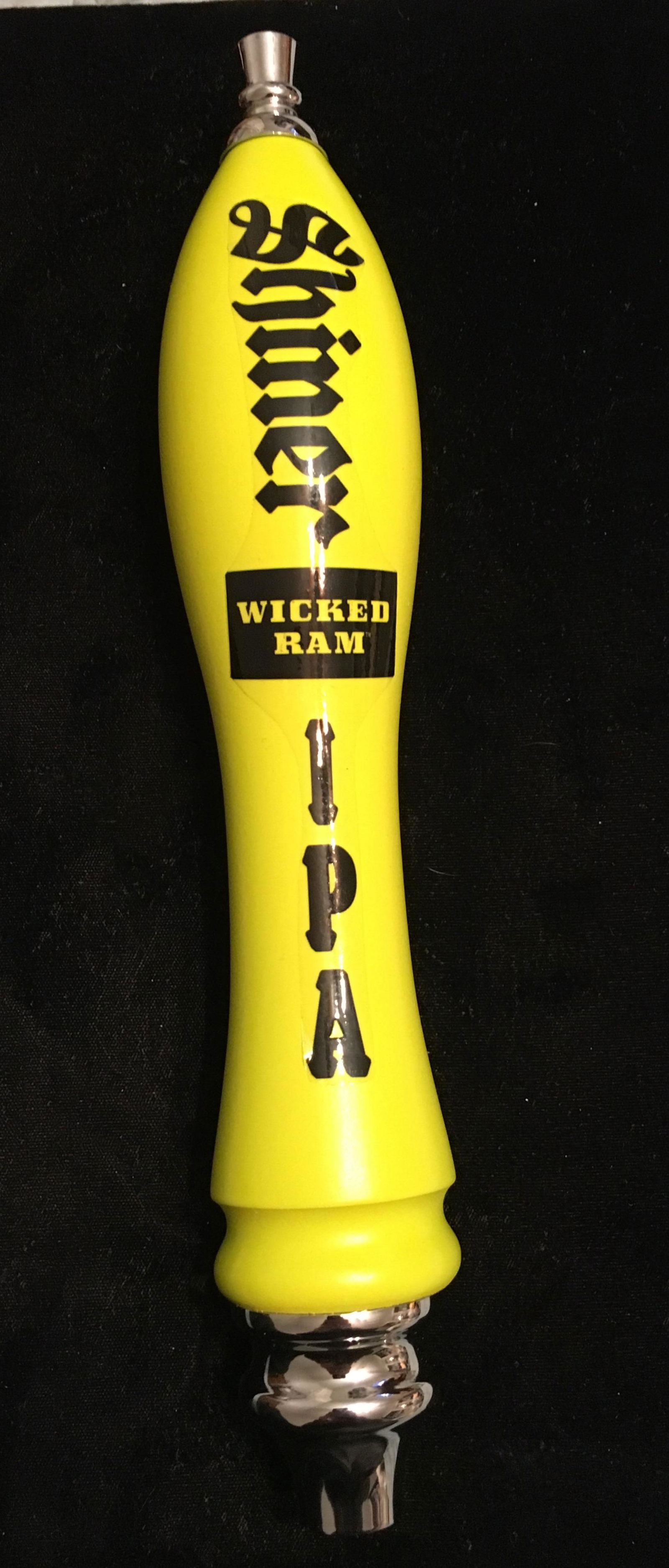 SHINER WICKED RAM IPA TAP HANDLE (1 of 2)