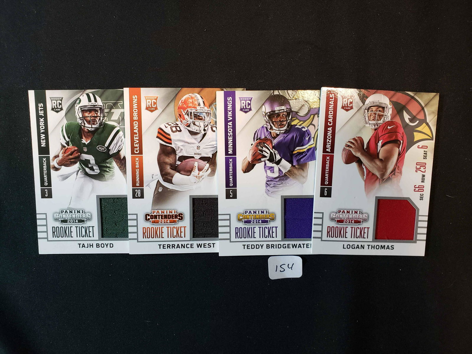 2014 PANINI ROOKIE TICKET JERSEY RELIC CARD (1 of 1)