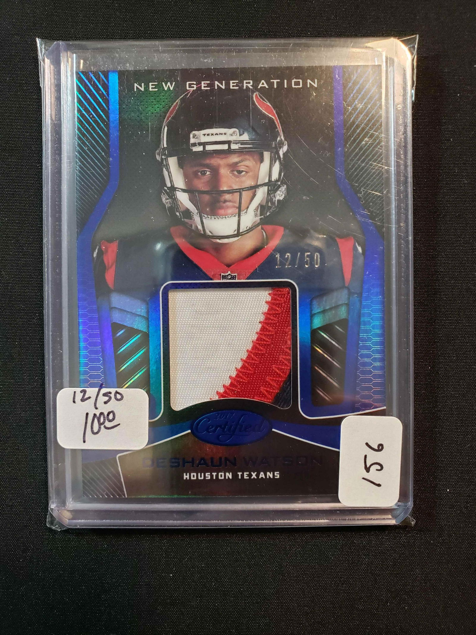 DESHEAN WATSON TEXANS ROOKIE SSP PATCH (1 of 1)