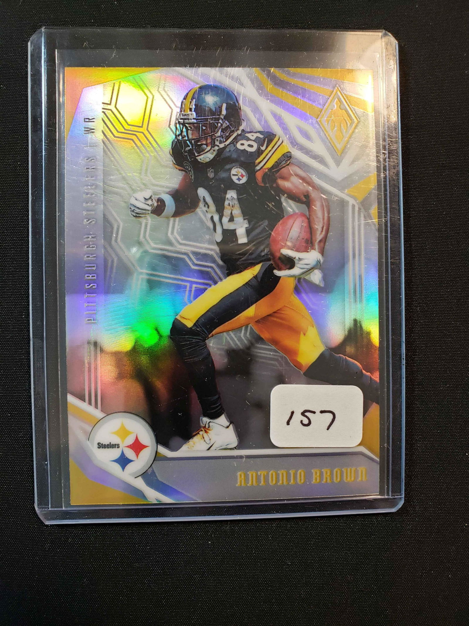 ANTONIO BROWN STEELERS SILVER PRIZM (1 of 1)
