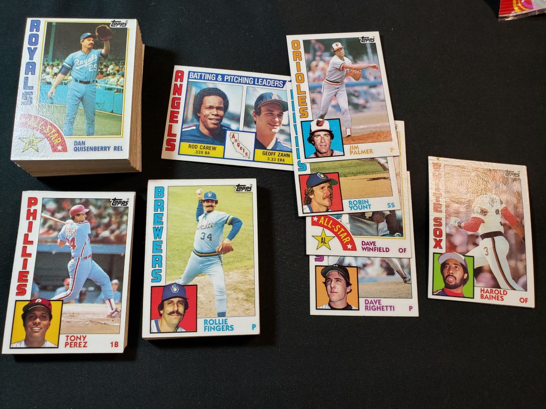 1984 Topps Baseball Higher Grade Lot (1 of 1)