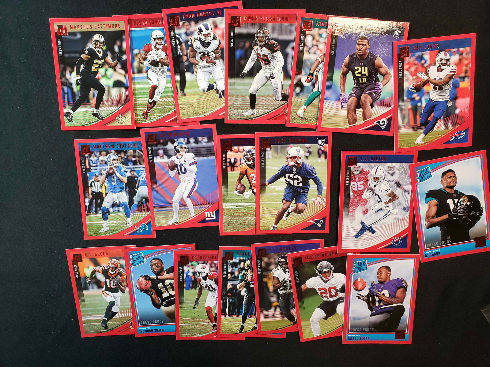 NFL FOOTBALL CARDS DONRUSS RED PRESS PROOFS (1 of 1)