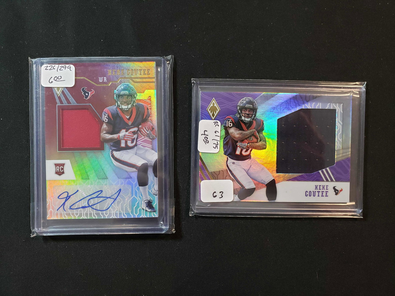 KEKE COUTEE HOUSTON TEXANS AUTO JERSEY CARD LOT (1 of 1)