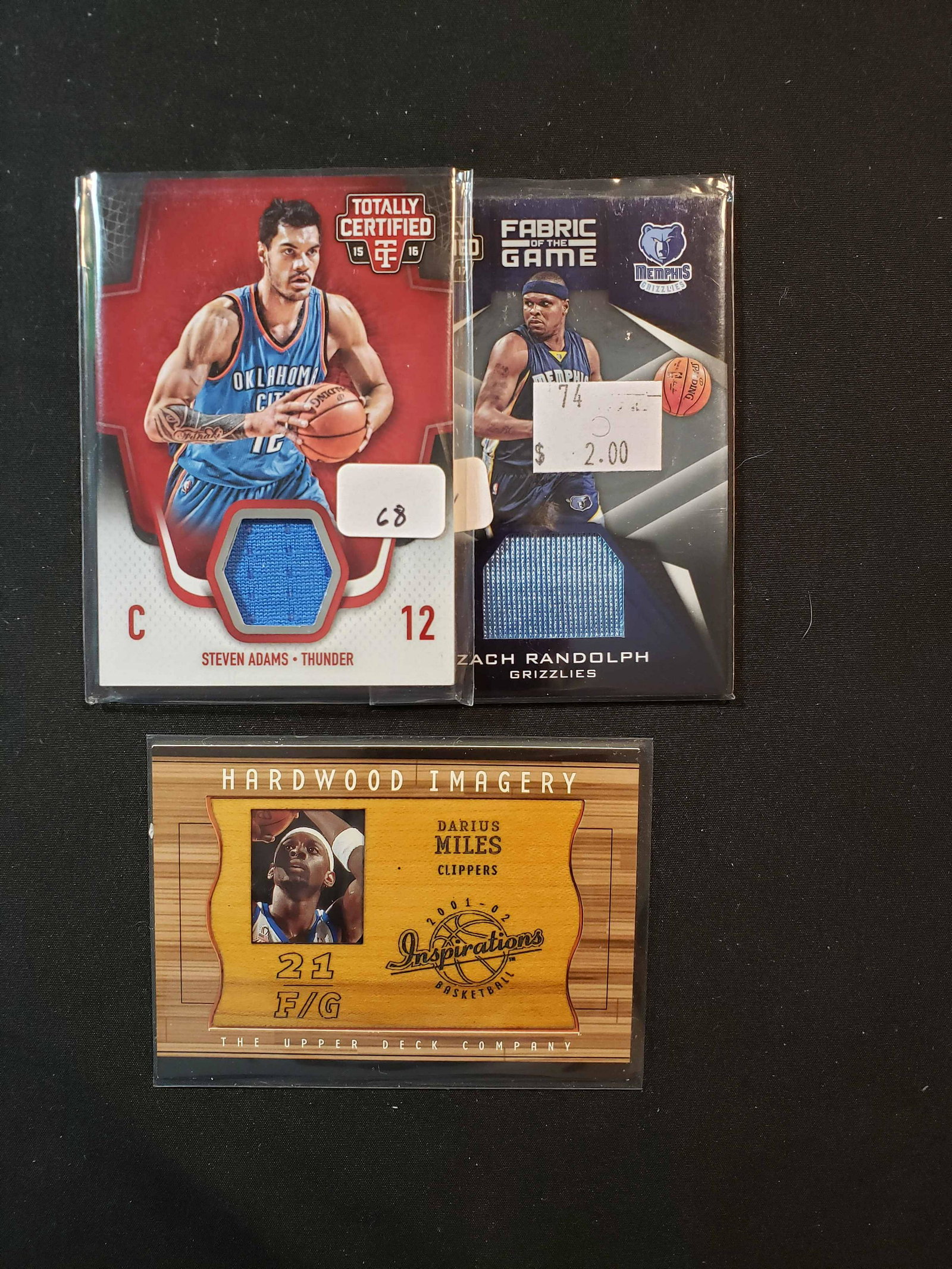 NBA BASKETBALL GAME USED JERSEY RELIC CARDS (1 of 1)