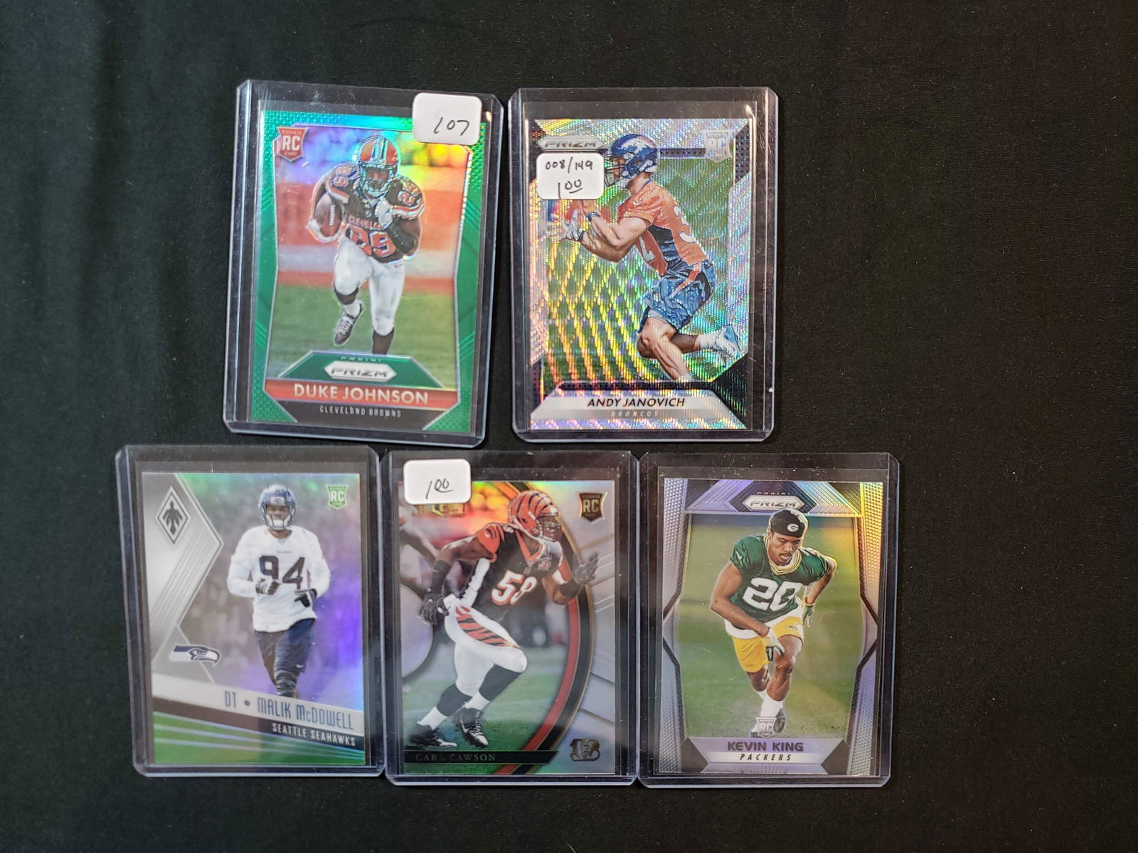 PANINI SILVER PRIZM FOOTBALL CARDS (1 of 1)