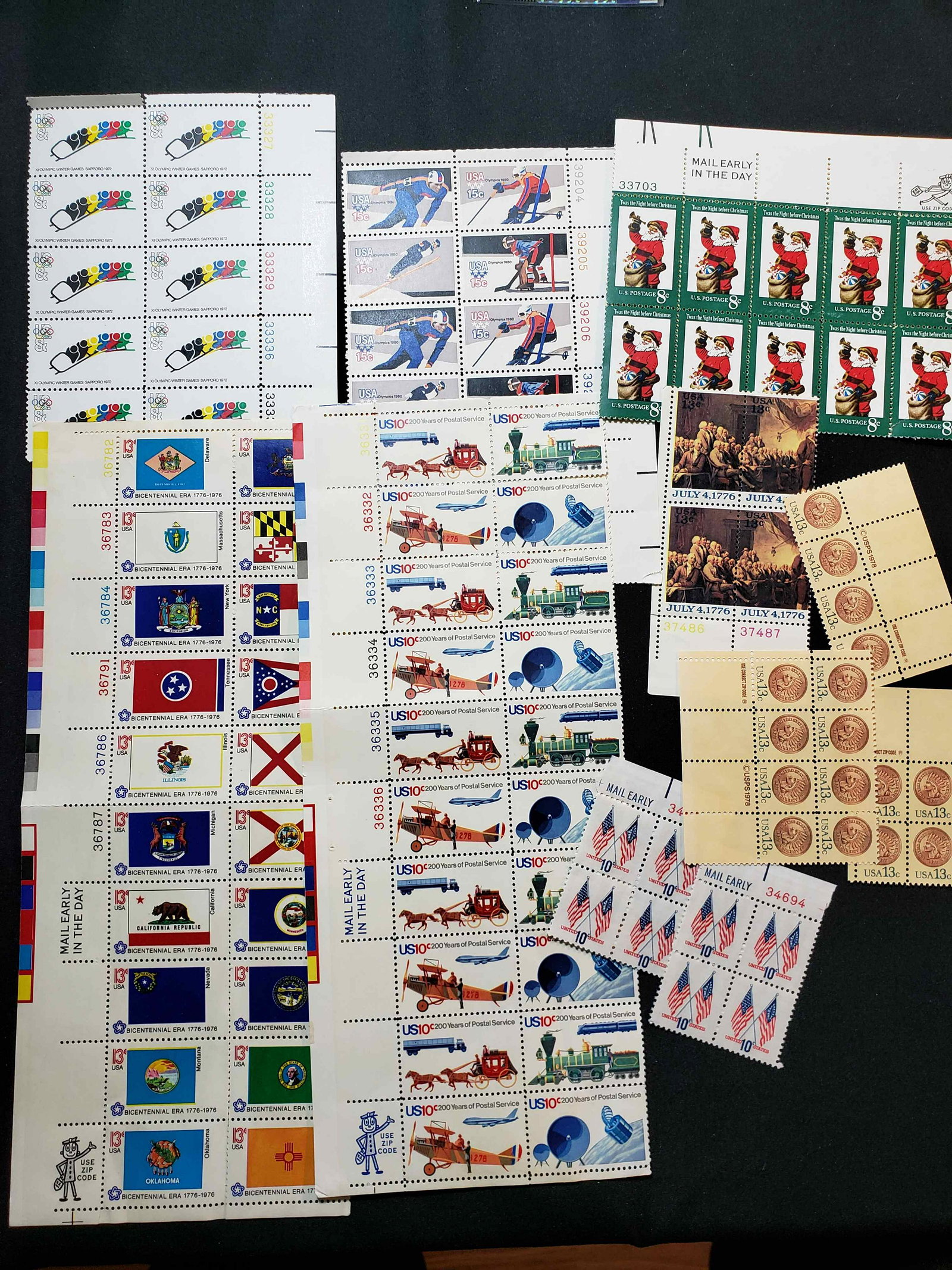 LOT OF US MINT POSTAGE STAMPS (1 of 1)