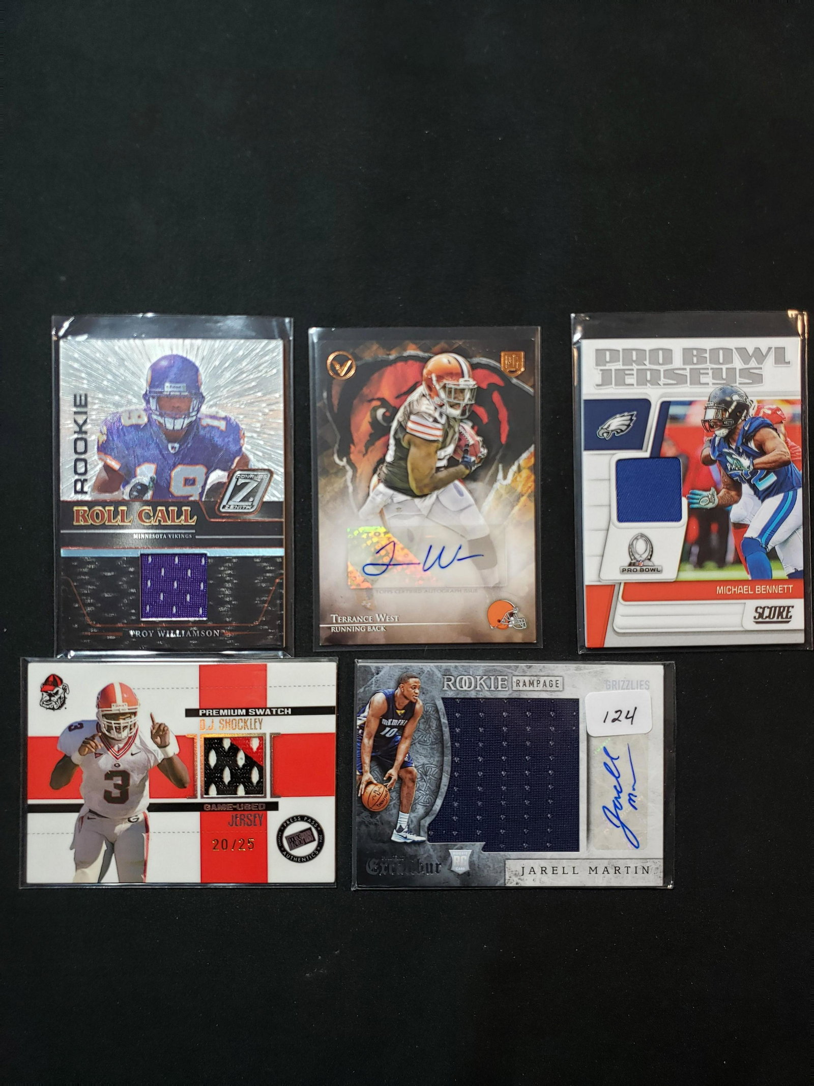 AUTOGRAPHED AND GAME USED JERSEY CARD LOT (1 of 1)
