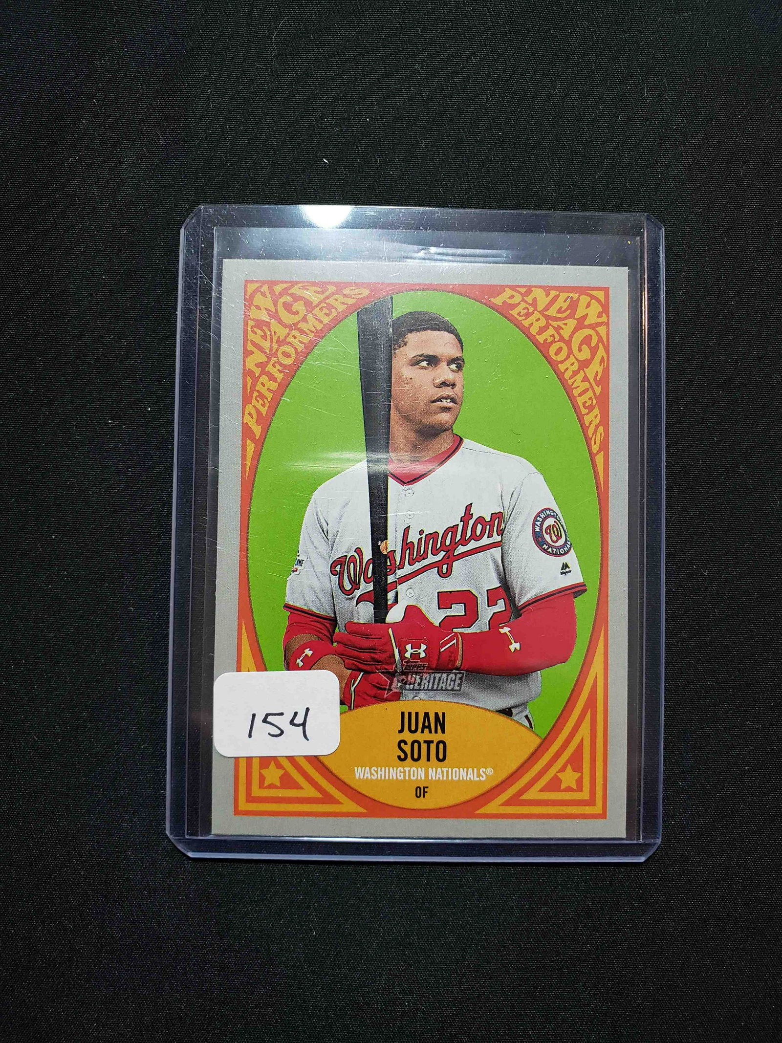 JUAN SOTO WASH. NATS TOPPS HERITAGE INSERT CARD (1 of 1)