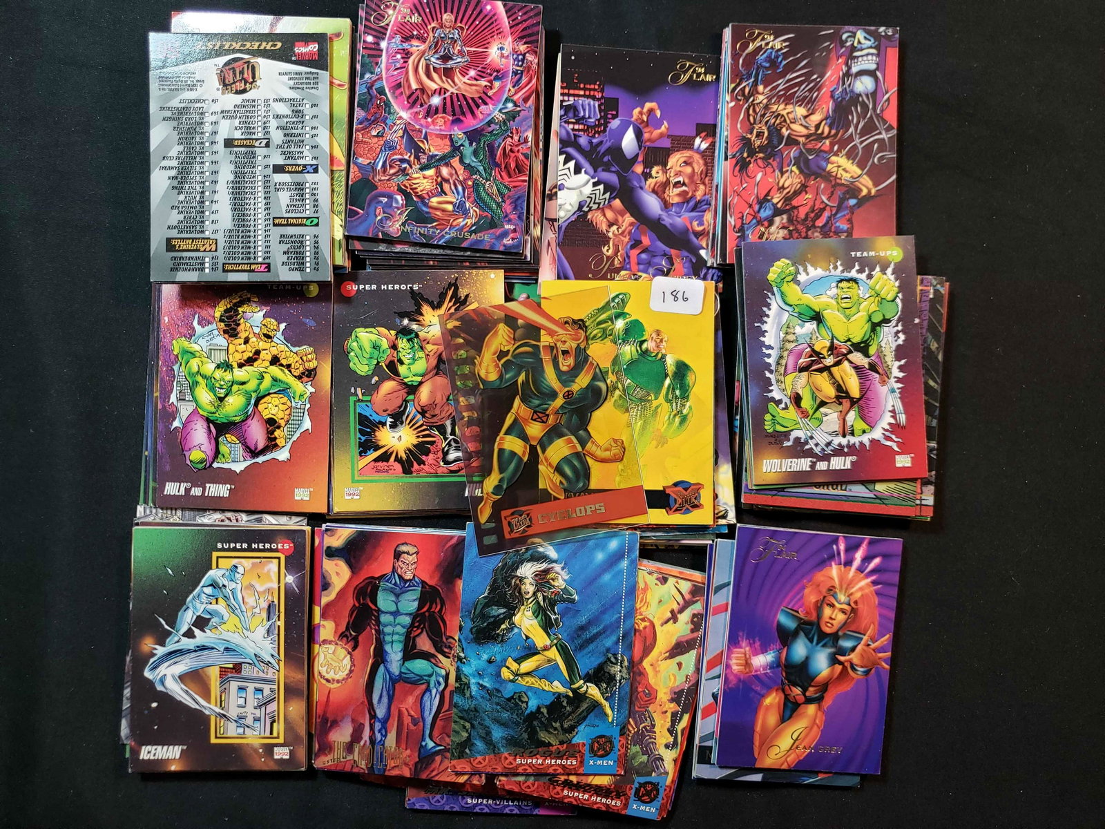 BIG COLLECTION OF MARVEL COMIC TRADING CARDS (1 of 1)