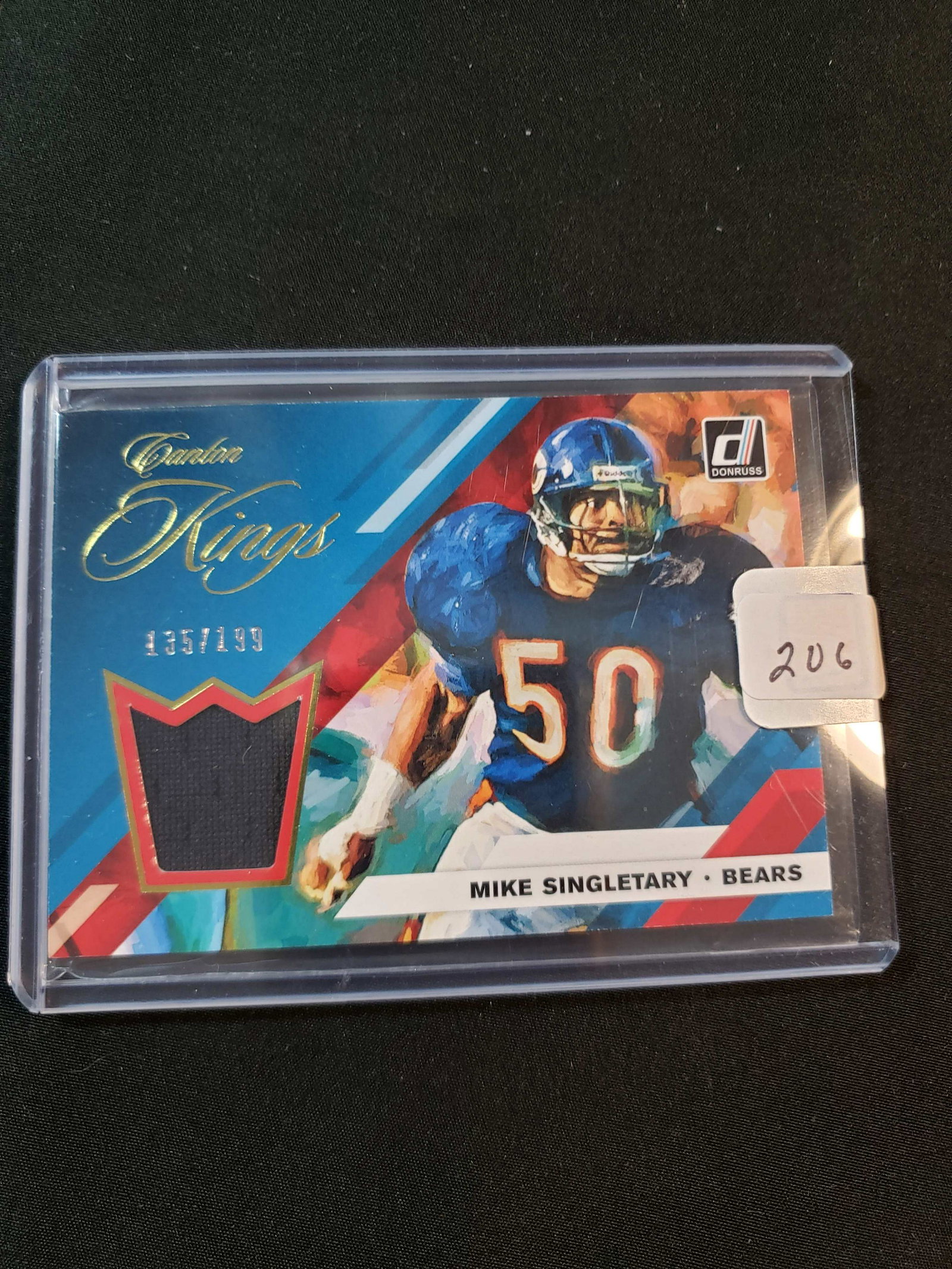 MIKE SINGLETARY CHICAGO BEAR JERSEY CARD (1 of 1)