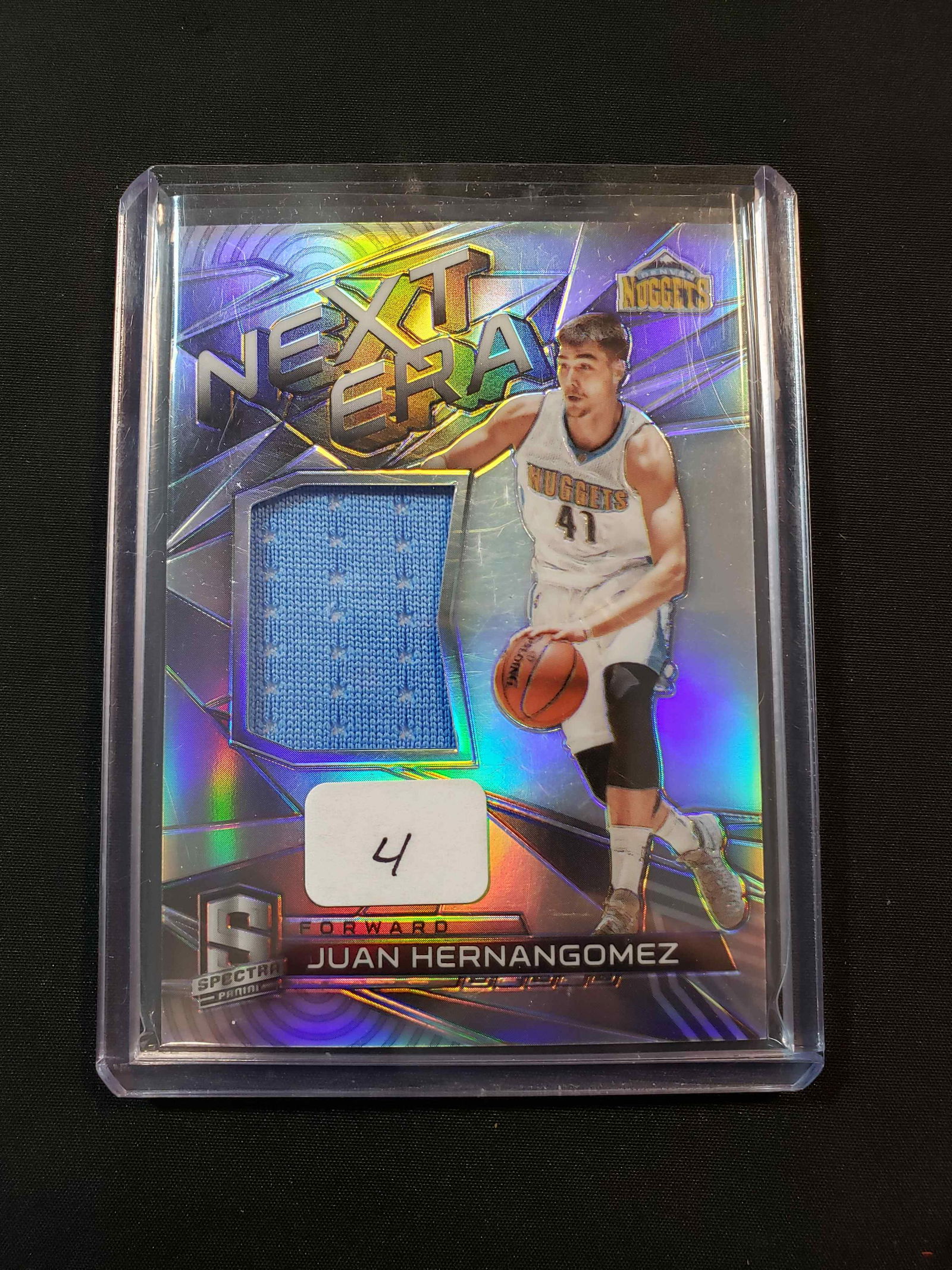SPECTRA BASKETBALL NEXT ERA NUMBERED JERSEY RELIC CARD (1 of 1)