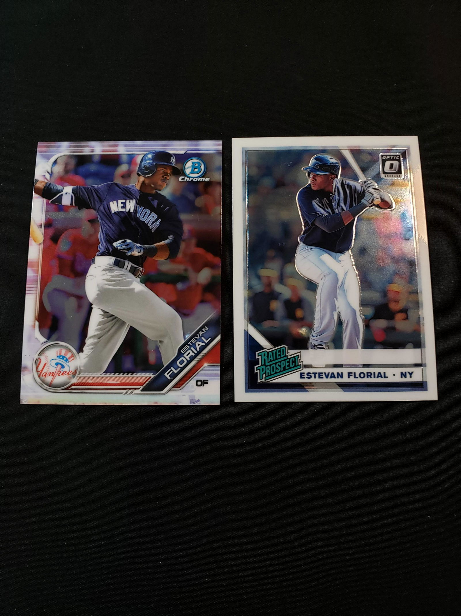 ESTEVAN FLORIAL NEW YORK YANKEES ROOKIE CARDS (1 of 1)