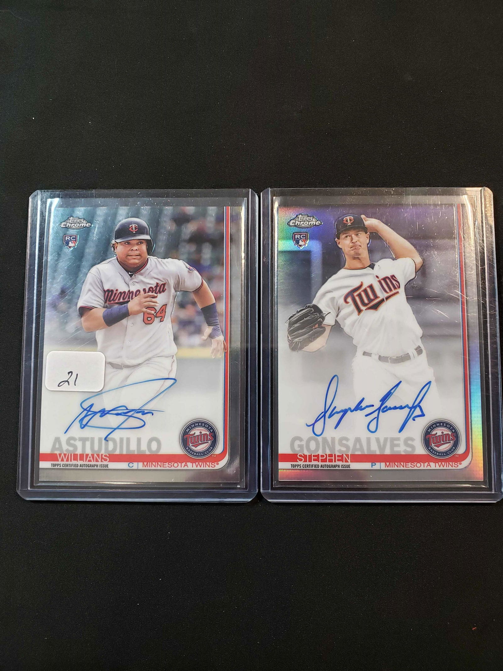 2019 TOPPS CHROME BASEBALL ROOKIE AUTOGRAPHED LOT (1 of 1)