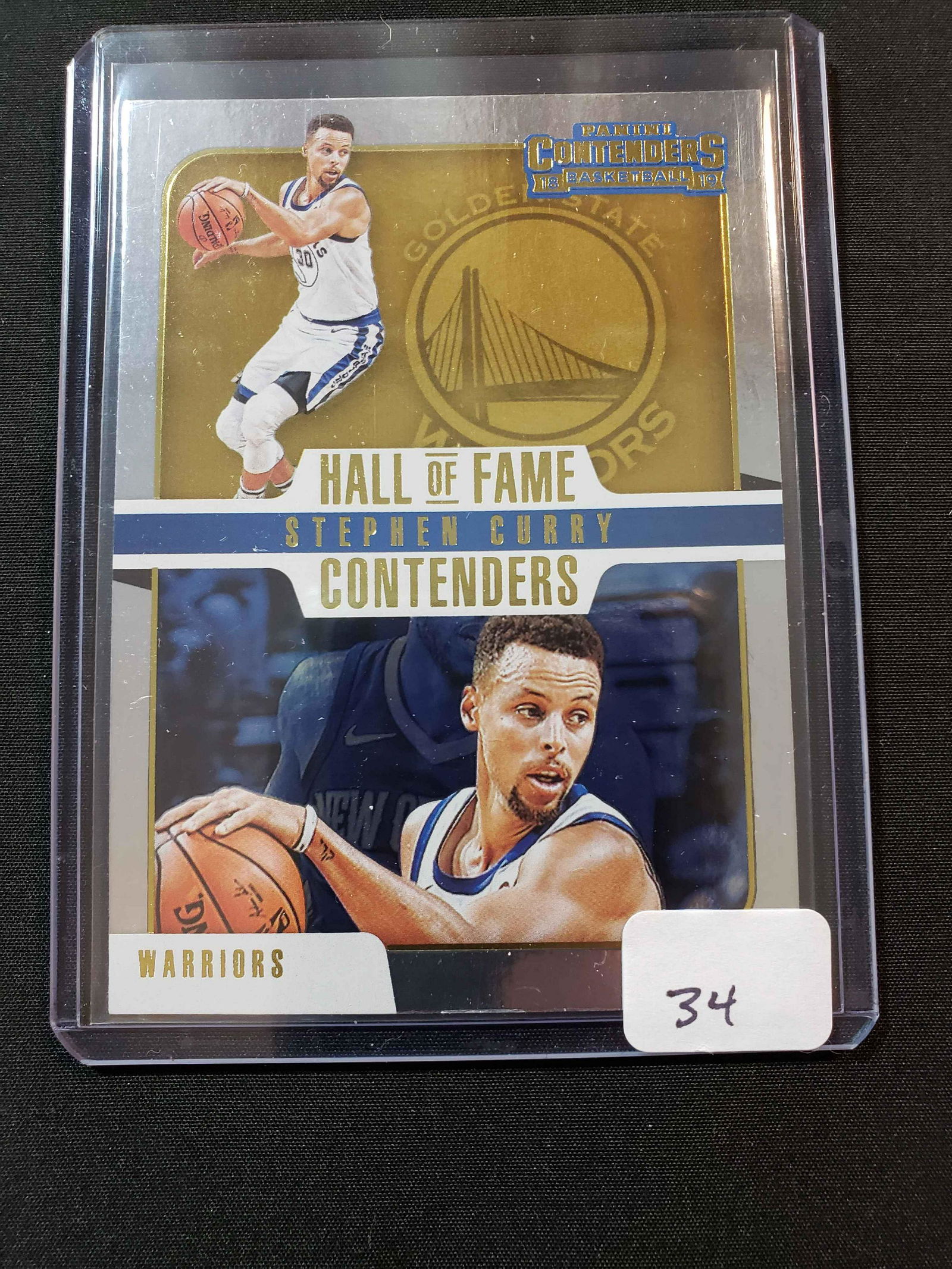 STEPHEN CURRY HALL OF FAME CONTENDERS FOIL INSERT (1 of 1)