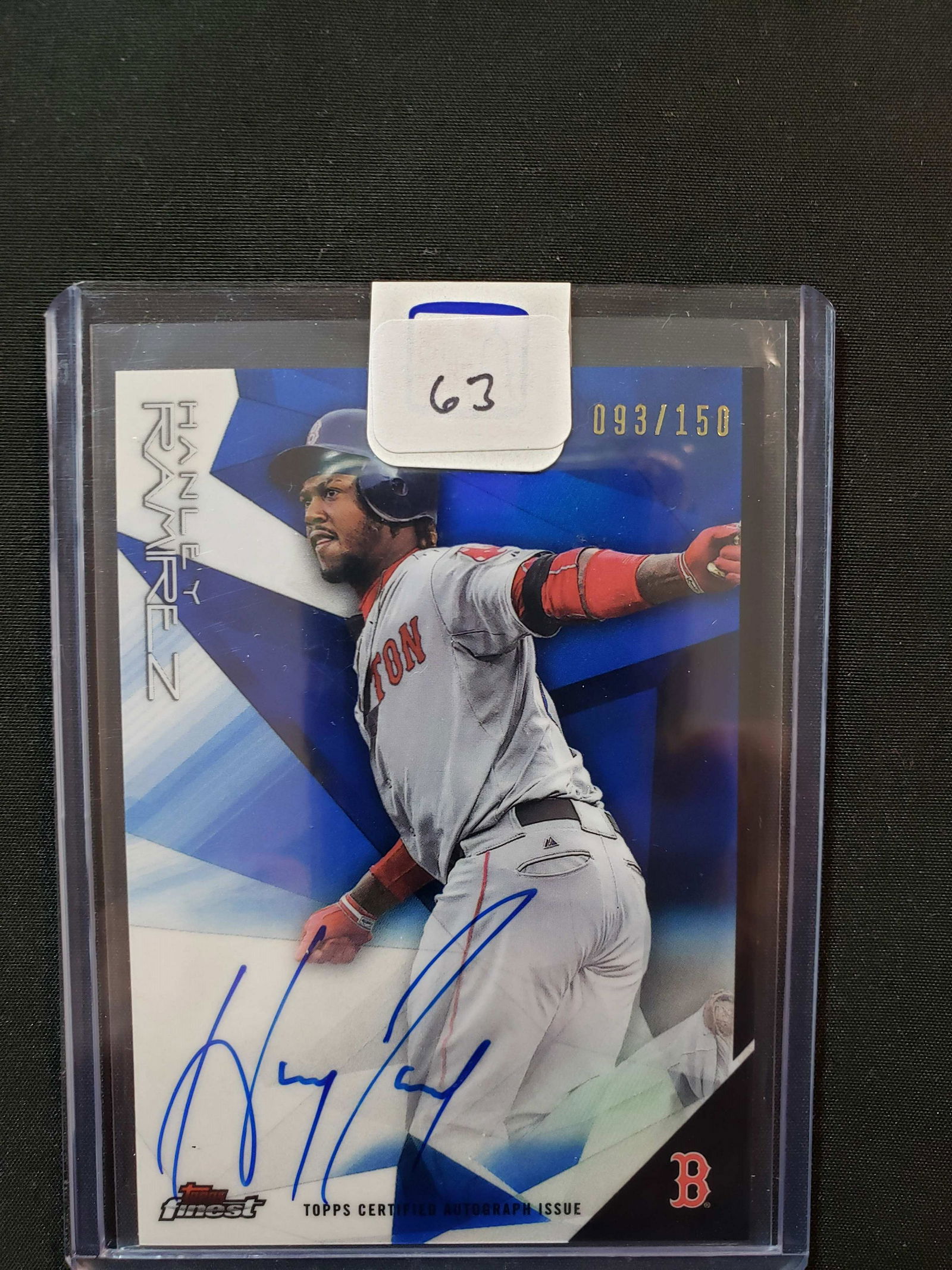 HANLEY RAMIREZ TOPPS FINEST NUMBERED AUTO (1 of 1)
