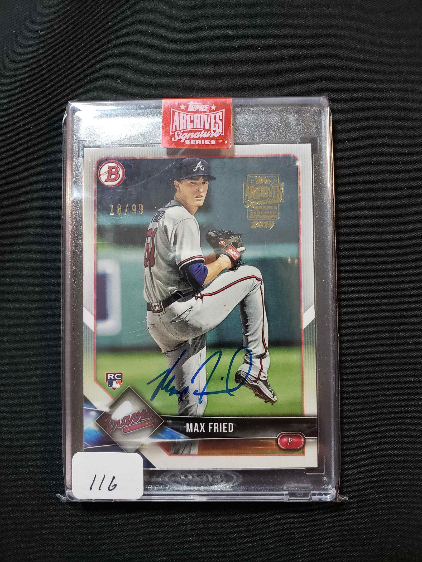 2019 TOPPS ARCHIVES ENCASED AUTOGRAPHED CARD (1 of 1)
